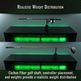 DriVR Elite - Adjustable VR Weighted Golf Club Handle Accessory - Compatible with Quest 2, 3/3s, an... - rear view | Silarius