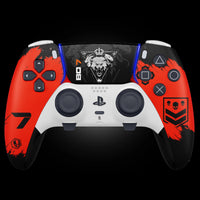 MODDEDZONE BLACKOUT PS5 DualSense Edge Custom Modded Wireless Controller - front view | Silarius