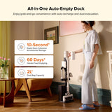 Roborock H60 Hub Cordless Stick Vacuum Cleaner - side view | Silarius