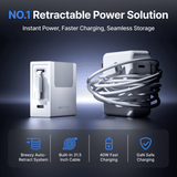 Gitryin Retractable 40W Charger - Lightning Cable - side view | Silarius