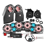 Jeep JL Wrangler 2018-2023 Complete Audio Package - Loaded Sound Bar, Dash Enclosures, Subwoofers ... - front view | Silarius