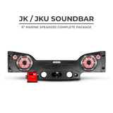 DS18 JKSBAR22LOADED Jeep JK/JKU Plug & Play Sound Bar Package - rear view | Silarius