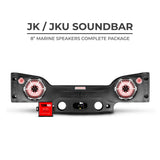 DS18 JKSBAR22LOADED Jeep JK/JKU Plug & Play Sound Bar Package - front view | Silarius