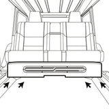 Jeep JT Gladiator Loaded Under Rear Seat Subwoofer Enclosure 4 X 8' ZR8.2D... - detail view | Silarius