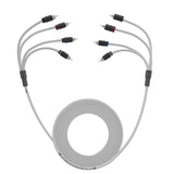 RCA Marine Grade Tinned 100% Copper OFC 25 Feet / 4 Channel - WHITE - detail view | Silarius