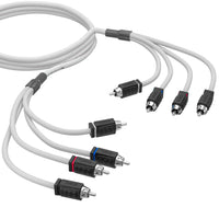RCA Marine Grade Tinned 100% Copper OFC 6 Feet / 4 Channel - WHITE - front view | Silarius