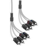 RCA Marine Grade Tinned 100% Copper OFC 6 Feet / 4 Channel - WHITE - side view | Silarius
