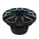 12' Neodymium Marine & Powersport Subwoofer with Digital LED Lights and Carbon Fiber Cone | 800W ... - detail view | Silarius