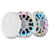 6.5' Marine Coaxial Speaker With Kevlar Cone, Bullet Tweeter, Neodymium Magnet, and Digital LED Li... - front view | Silarius