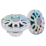 6.5' Marine Coaxial Speaker With Kevlar Cone, Bullet Tweeter, Neodymium Magnet, and Digital LED Lig... - side view | Silarius