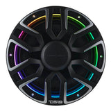 8" Marine Coaxial Speaker With Kevlar Cone, Bullet Tweeter, Neodymium Magnet, Digital LED Lights 200W 4-Ohm - detail view | Silarius
