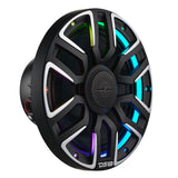 8" Marine Coaxial Speaker With Kevlar Cone, Bullet Tweeter, Neodymium Magnet, Digital LED Lights 200W 4-Ohm - rear view | Silarius