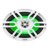 NXL 6x9' 2-Way Coaxial Marine Speaker with LED RGB Lights | 125W RMS 4-Ohm - rear view | Silarius