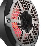 NXL 6.5' 2-Way Coaxial Marine Speaker with RGB LED Lights 100 Watts Rms 4-Ohm - detail view | Silarius