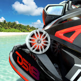 NXL 6.5' Pod 300w Speaker with Integrated RGB LED Lights (Pair) - Perfect For Jet Skis - rear view | Silarius