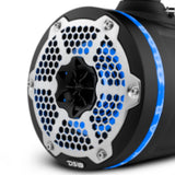 NXL 6.5' Neodymium Marine and Powersports Towers with Built-in Passive Radiator, 1' Driver and LED ... - side view | Silarius