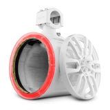 NXL 8" Marine and Powersports Empty Tower LED RGB Lights - White - front view | Silarius