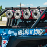 NXL 10' Neodymium Marine and Powersports Towers with Built-in Passive Radiator, 1' Driver and LED R... - rear view | Silarius