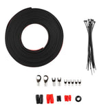 8-GA OFC 100% Copper Amplifier Installation Kit - RED - rear view | Silarius