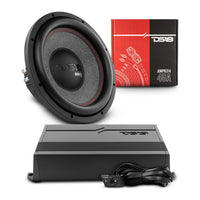 Car Audio Bass Package | 12' Subwoofer + Monoblock Amplifier - front view | Silarius