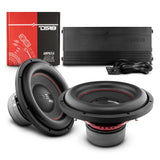 Dual 12' Subwoofer & Amplifier Bass Package - front view | Silarius