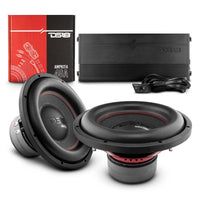 Dual 12' Subwoofer & Amplifier Bass Package - front view | Silarius