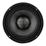 6.5' Motorcycle & Motorsports Loudspeaker With Water Resistant Carbon Fiber Cone | 4-Ohm 300W RMS - rear view | Silarius