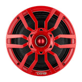 DS18 PRO-GTW10RD 10' Grill with Built-in 1.75' VC Neodymium Bullet Tweeter and RGB Lights 500 Watts Red - detail view | Silarius