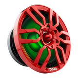 DS18 PRO-GTW10RD 10' Grill with Built-in 1.75' VC Neodymium Bullet Tweeter and RGB Lights 500 Watts Red - side view | Silarius