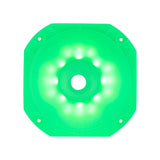 DS18 PRO-HA110CL Twist On 1' 110 6.14' Depth Plastic Horn Clear with RGB LED Lights - side view | Silarius
