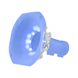 DS18 PRO-HA110CL Twist On 1' 110 6.14' Depth Plastic Horn Clear with RGB LED Lights - rear view | Silarius