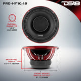 PRO 10' Water Resistant Hybrid Mid-Range Loudspeaker with Built-in Driver 350 Watts Rms 4-Ohm - detail view | Silarius