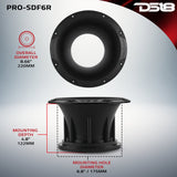 6.5' Round Bolt-On Horn Diffuser - detail view | Silarius