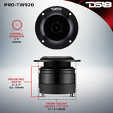 2.7' High Compression Neodymium Super Bullet Tweeter 160 Watts 1.4' Titanium 4-Ohm Vc - detail view | Silarius