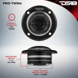 3' High Compression Neodymium Hybrid Driver/Tweeter 140 Watts 1' Pen 4-Ohm Vc - detail view | Silarius