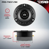 3.8' Super Bullet Tweeter 120W RMS 1' Aluminum 4-Ohm Vc - detail view | Silarius