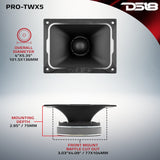 4 x 5.35" Super Bullet Tweeter 250 Watts 1.5" Aluminum 4-Ohm Vc - detail view | Silarius