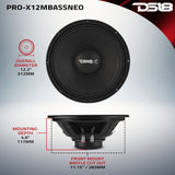 PRO-X 12' Mid-Bass Loudspeaker With Neodymium Magnet | 500W RMS 4-Ohm - detail view | Silarius