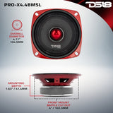 PRO-X 4' Shallow Mid-Range Bullet Loudspeaker | 100W RMS 4-Ohm - detail view | Silarius