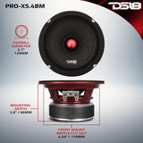 PRO-X 5.25" Mid-Range Loudspeaker with Bullet | 150W RMS 4-Ohm - detail view | Silarius