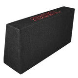 10' Active Subwoofer Shallow Enclosure with 10' Passive Subwoofer For Pickup Trucks - detail view | Silarius