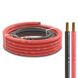 4-GA Ultra Flex OFC Ground Power Cable 5 Ft Black and 20 Ft Red Kit - front view | Silarius