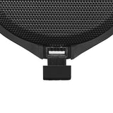 Motorcycle Handlebar Mounted Bluetooth Speaker System with Neodymium Magnet - detail view | Silarius