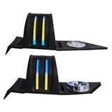 Polaris Slingshot Headrest Empty Enclosure With Digital LED Lights fits 4 x 6.5' Speakers | 2015 ... - detail view | Silarius