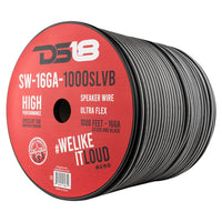 16-GA Speaker Wire 1000 Feet -Silver and Black - front view | Silarius
