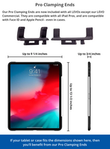 LEVO G2 V16 Rolling Tablet Stand Cart - WITH PHONE MOUNT - detail view | Silarius