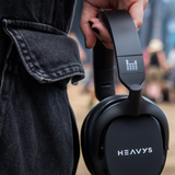 Heavys H1H Headphones + Premium Silver-Coated Cable + Bonus Travel Case - detail view | Silarius