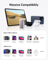 Anker Nano Power Bank (30W, Built-In USB-C Cable) - detail view | Silarius