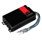 X 4-Channel Ultra Compact Class D Amplifier 4 x 70 Watts Rms @ 4-ohm - detail view | Silarius