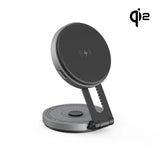 ZIKE Z677 15W Qi2 Tesla Magnetic Wireless Charger Phone Holder - front view | Silarius